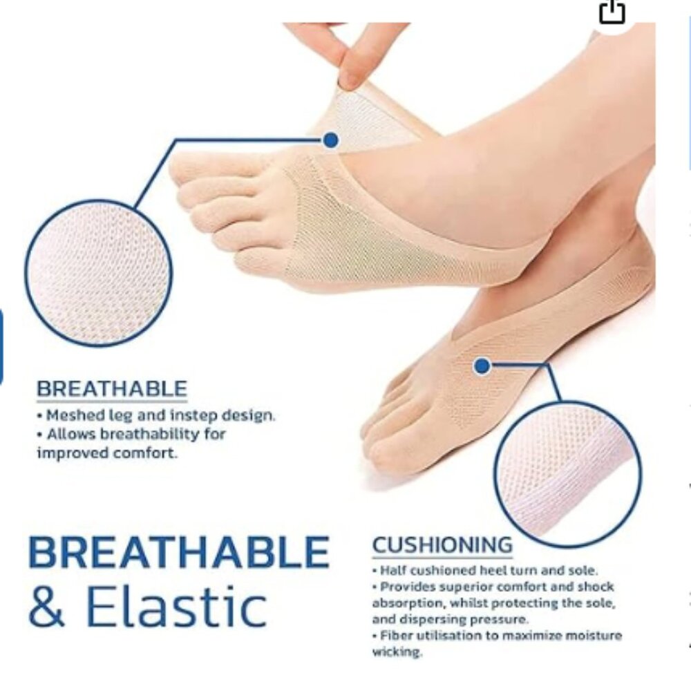 4 Pairs Anti Bunions Socks, Projoint Antibunions Health Sock, Bunion Corrector31 - Picture 4 of 6